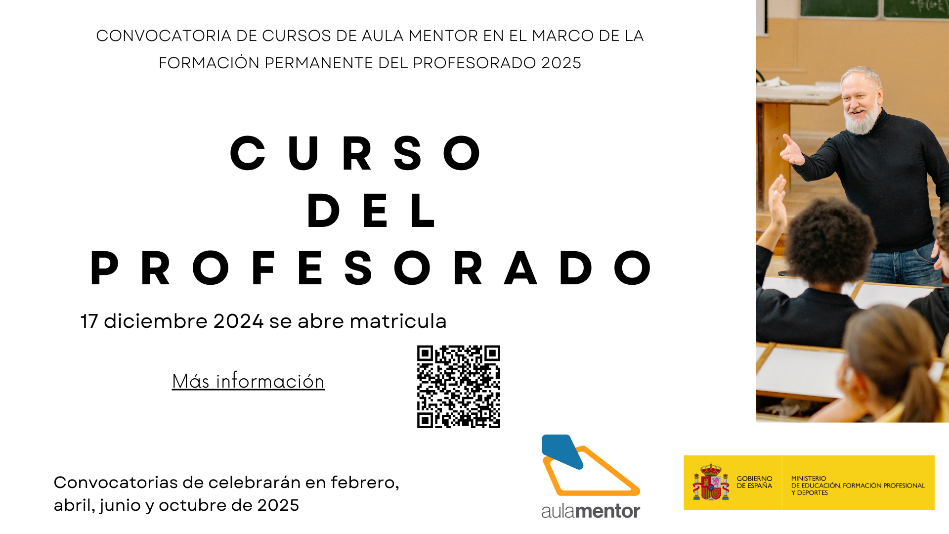 Formacion-profesorado-convocatoria-2025 ¡BIENVENIDOS AL CEPA PARACUELLOS!